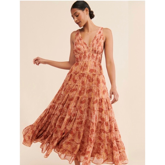 Floral Jacquard Tiered Maxi
Dress - Picture 1 of 8